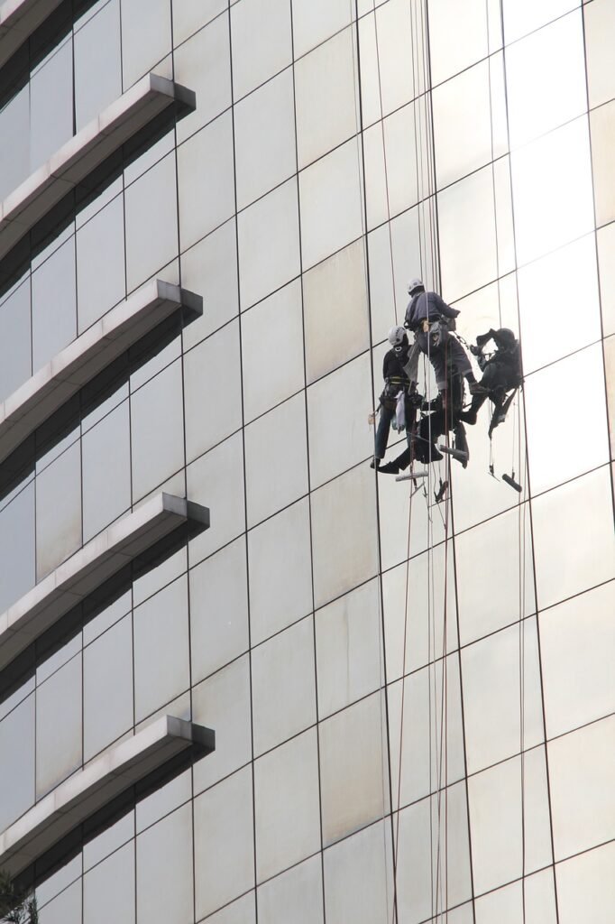 Commercial Exterior window washing and also Exterior Cleaning commercial Victoria
